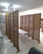 پارتیشن چوبی فاصله دار 50 در 180 سانت