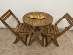 میز و صندلی تاشو گرد قطر 60