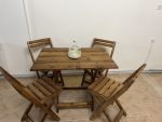 میز و صندلی تاشو چوبی 4 نفره - تصویر 6