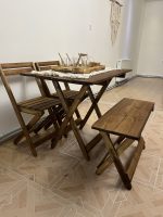 میز و صندلی 4 نفره تاشو نیمکت دار - تصویر 2