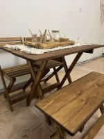 میز و صندلی 4 نفره تاشو نیمکت دار - تصویر 3