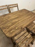 میز و صندلی تاشو 4 نفره با چهار صندلی پشت دار - تصویر 2