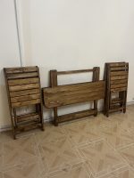 میز و صندلی تاشو 4 نفره با چهار صندلی پشت دار - تصویر 5