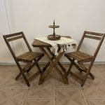 میز و صندلی چوبی تاشو مسافرتی