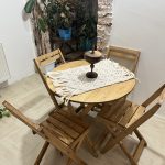 میز و صندلی تاشو 4 نفره گرد